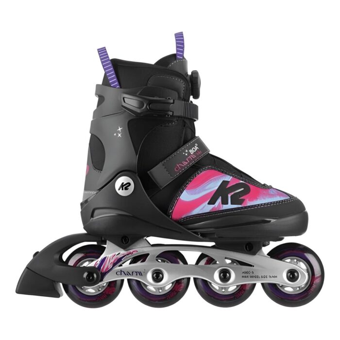 K2 CHARM BOA RED BLUE INLINE SKATE - تصویر 2