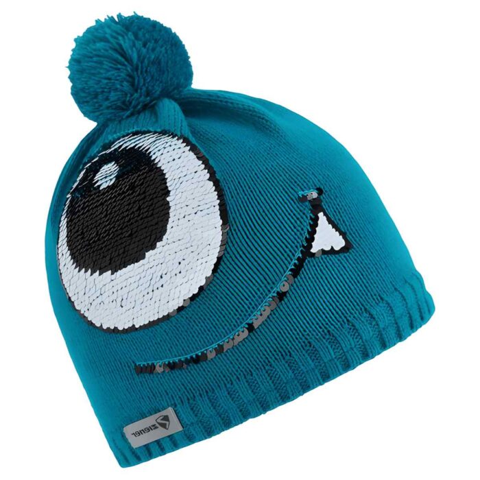 کلاه بافت ZIENER IAGO JUNIOR HAT TEAL CRYSTAL - تصویر 2