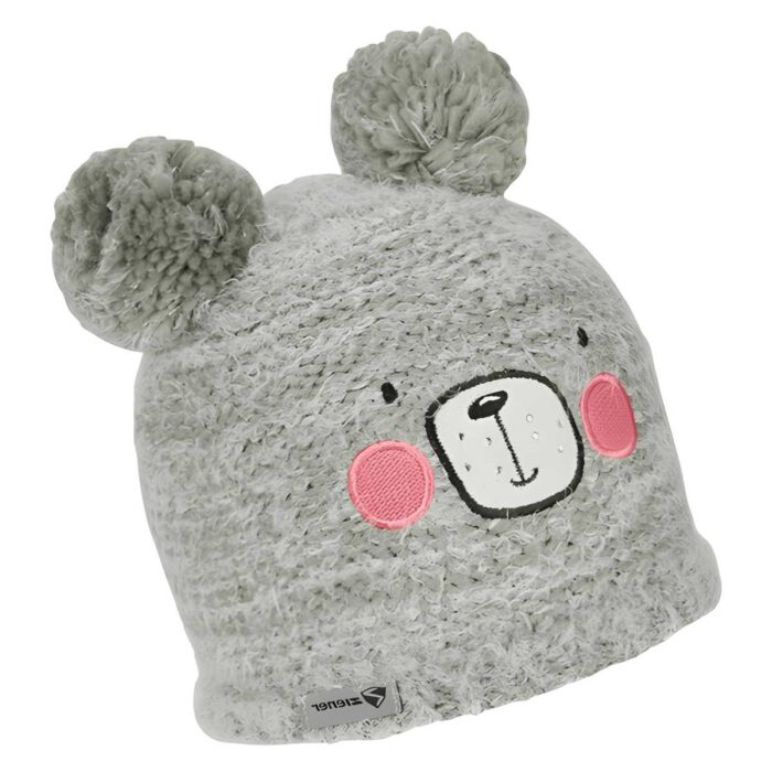 کلاه بافت ZIENER IHMCHEN JUNIOR HAT GRAY SEAL - تصویر 2