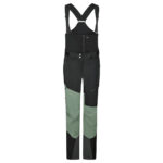 شلوار ZIENER TRESA BIB PANTS FREERIDE BLACK GREEN MUD